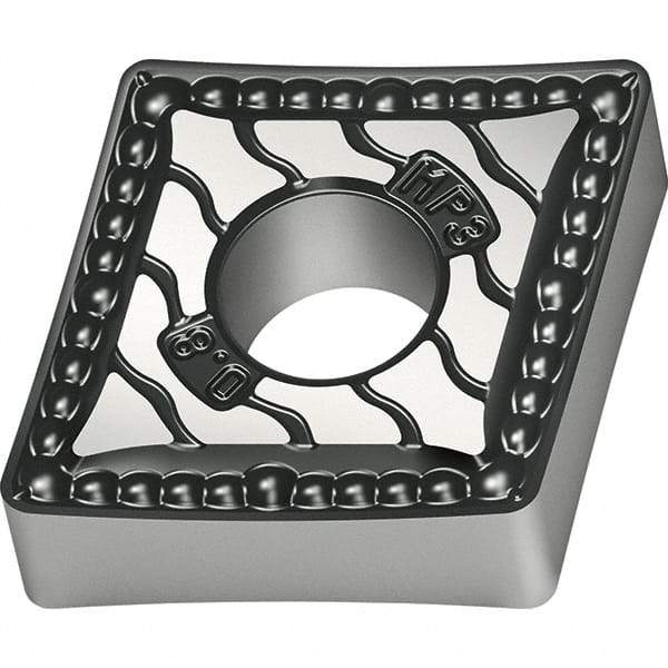 Walter - CNMG321 MP3 Grade WPP20S Carbide Turning Insert - TiCN/Al2O3/TiN Finish, 80° Diamond, 3/8" Inscr Circle, 1/8" Thick, 1/64" Corner Radius - Apex Tool & Supply