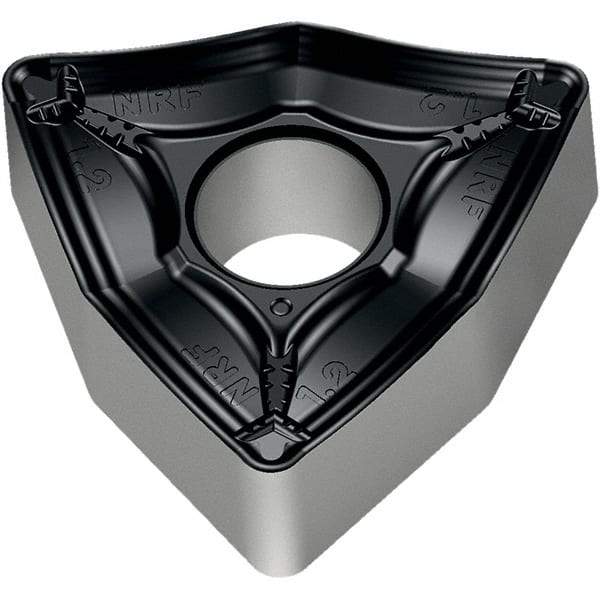 Walter - WNMM433 NRF Grade WPP20S Carbide Turning Insert - TiCN/Al2O3/TiN Finish, 80° Trigon, 1/2" Inscr Circle, 3/16" Thick, 3/64" Corner Radius - Apex Tool & Supply