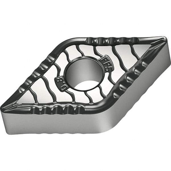 Walter - DNMG441 FP5 Grade WPP10S Carbide Turning Insert - TiCN/Al2O3/TiN Finish, 55° Diamond, 1/2" Inscr Circle, 1/4" Thick, 1/64" Corner Radius - Apex Tool & Supply