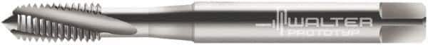 Walter-Prototyp - M3x0.50 Metric 3 Flute 6G Modified Bottoming Spiral Flute Tap - Cobalt, Bright Finish, 56mm OAL, Right Hand Flute, Right Hand Thread, Series 20430 - Exact Industrial Supply