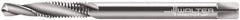 Walter-Prototyp - M5x0.80 Metric 2 Flute 6H Modified Bottoming Spiral Flute Tap - Cobalt, Bright Finish, 80mm OAL, Right Hand Flute, Right Hand Thread, Series 20417 - Exact Industrial Supply