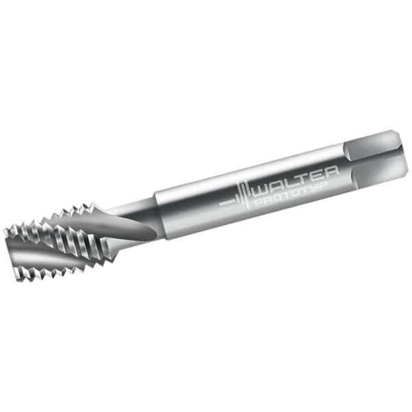 Walter-Prototyp - M3x0.50 Metric 3 Flute 6H Modified Bottoming Spiral Flute Tap - Cobalt, Bright Finish, 40mm OAL, Right Hand Flute, Right Hand Thread, Series 20167 - Exact Industrial Supply
