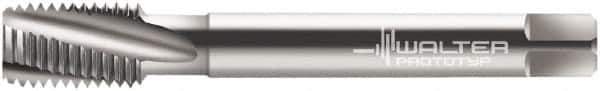 Walter-Prototyp - 1/8-28" BSPP, 3 Flutes, Modified Bottoming Chamfer, Bright Finish, Cobalt British Standard Pipe Tap - 0.2756" Shank Diam, 0.2165" Square Size, Series 24460 - Exact Industrial Supply