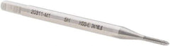 Walter-Prototyp - M1x0.25 Metric 6H 3 Flute Bright Finish Cobalt Straight Flute Machine Tap - Modified Bottoming, Right Hand Thread, 40mm OAL, 5mm Thread Length, Oversize - Apex Tool & Supply