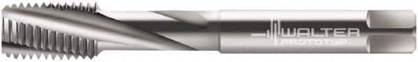 Walter-Prototyp - M12x1.75 Metric 4 Flute 6H Modified Bottoming Spiral Flute Tap - Cobalt, Bright Finish, 110mm OAL, Right Hand Flute, Right Hand Thread, Series 2046210 - Apex Tool & Supply
