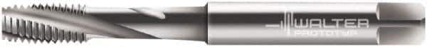 Walter-Prototyp - M5x0.80 Metric 3 Flute 6H Modified Bottoming Spiral Flute Tap - Cobalt, Bright Finish, 70mm OAL, Right Hand Flute, Right Hand Thread, Series 2041210 - Apex Tool & Supply