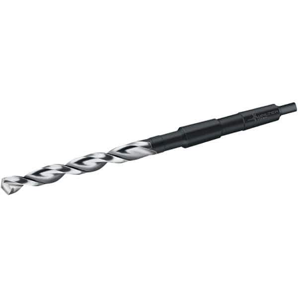 Walter-Titex - 17.5mm, 2MT 130° Point Cobalt Taper Shank Drill Bit - Bright/Oxide Finish, 130mm Flute Length, 228mm OAL, Parabolic Flute, Series A4247 - Apex Tool & Supply