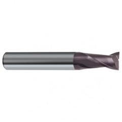 8mm Dia. x 58mm Overall Length 2-Flute Square End Solid Carbide SE End Mill-Round Shank-Center Cut-Firex - Apex Tool & Supply