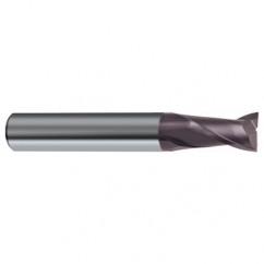 3mm Dia. x 50mm Overall Length 2-Flute Square End Solid Carbide SE End Mill-Round Shank-Center Cut-Firex - Apex Tool & Supply