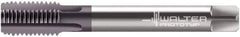 Walter-Prototyp - M8x1.00 Metric Fine 6HX 4 Flute Multilayer TiAlN Finish Solid Carbide Straight Flute Machine Tap - Modified Bottoming, Right Hand Thread, 90mm OAL, 12mm Thread Length, Oversize, Through Coolant - Apex Tool & Supply