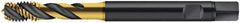 Walter-Prototyp - M8x1.25 Metric 3 Flute 6HX Modified Bottoming Spiral Flute Tap - Cobalt, TiN Finish, 90mm OAL, Right Hand Flute, Right Hand Thread, Series S2051315 - Apex Tool & Supply