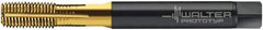 Walter-Prototyp - 3/8-24 UNF 2B Modified Bottoming Thread Forming Tap - Cobalt, TiN Finish, 100mm OAL, 19.99mm Thread Length, Right Hand Thread, Series ACP2361745 - Apex Tool & Supply