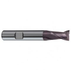 14mm Dia. x 75mm Overall Length 2-Flute Square End Solid Carbide SE End Mill-Weldon Shank-Center Cut-Firex - Apex Tool & Supply