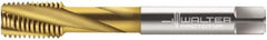 Walter-Prototyp - M12x1.75 Metric 4 Flute 6H Modified Bottoming Spiral Flute Tap - Cobalt, TiN Finish, 110mm OAL, Right Hand Flute, Right Hand Thread, Series 2046215 - Apex Tool & Supply