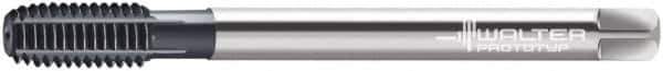 Walter-Prototyp - M10x1.00 Metric Fine 6HX Modified Bottoming Thread Forming Tap - Cobalt, TiCN Finish, 90mm OAL, 20mm Thread Length, Right Hand Thread, Series D7166706 - Apex Tool & Supply