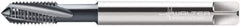 Walter-Prototyp - #10-24 UNC 3 Flute 3B Modified Bottoming Spiral Flute Tap - Cobalt, TiCN Finish, 2-3/8" OAL, Right Hand Flute, Right Hand Thread, Series A2240606 - Apex Tool & Supply