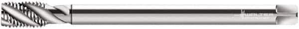 Walter-Prototyp - M12x1.75 Metric 3 Flute 6H Modified Bottoming Spiral Flute Tap - Cobalt, Bright Finish, 220mm OAL, Right Hand Flute, Right Hand Thread, Series P2056935 - Apex Tool & Supply