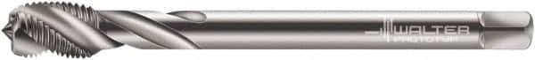 Walter-Prototyp - M30x2.00 Metric Fine 5 Flute 6H Modified Bottoming Spiral Flute Tap - Cobalt, Bright Finish, 150mm OAL, Right Hand Flute, Right Hand Thread, Series 7156770 - Apex Tool & Supply