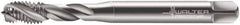 Walter-Prototyp - M3.5x0.60 Metric 3 Flute 6H Modified Bottoming Spiral Flute Tap - Cobalt, Bright Finish, 56mm OAL, Right Hand Flute, Right Hand Thread, Series 7051770 - Exact Industrial Supply