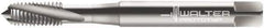 Walter-Prototyp - #1-64 UNC 3 Flute 2B Modified Bottoming Spiral Flute Tap - Cobalt, Bright Finish, 45mm OAL, Right Hand Flute, Right Hand Thread, Series 22410 - Apex Tool & Supply