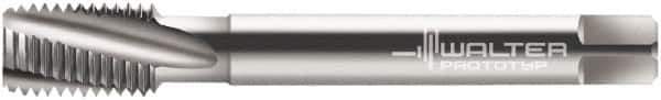 Walter-Prototyp - M12x1.75 Metric 3 Flute 6G Modified Bottoming Spiral Flute Tap - Cobalt, Bright Finish, 110mm OAL, Right Hand Flute, Right Hand Thread, Series 20480 - Exact Industrial Supply
