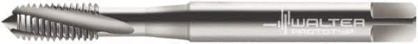 Walter-Prototyp - M4x0.50 Metric Fine 3 Flute 6H Modified Bottoming Spiral Flute Tap - Cobalt, Bright Finish, 63mm OAL, Right Hand Flute, Right Hand Thread, Series 21410 - Apex Tool & Supply