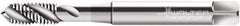 Walter-Prototyp - M7x0.75 Metric Fine 3 Flute 6H Modified Bottoming Spiral Flute Tap - Cobalt, Bright Finish, 80mm OAL, Right Hand Flute, Right Hand Thread, Series P21519 - Apex Tool & Supply