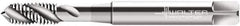 Walter-Prototyp - #2-56 UNC 3 Flute 2B Modified Bottoming Spiral Flute Tap - Cobalt, Bright Finish, 45mm OAL, Right Hand Flute, Right Hand Thread, Series P22519 - Exact Industrial Supply