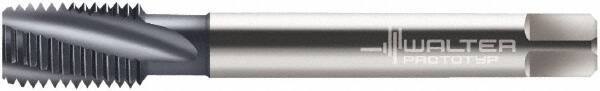 Walter-Prototyp - M14x1.50 Metric Fine 4 Flute 6H Modified Bottoming Spiral Flute Tap - Cobalt, TiCN Finish, 100mm OAL, Right Hand Flute, Right Hand Thread, Series 2146006 - Apex Tool & Supply