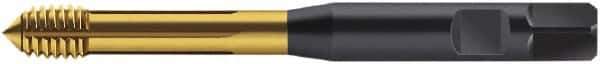 Walter-Prototyp - M6x1.00 Metric 6HX Modified Bottoming Thread Forming Tap - Cobalt, TiN Finish, 80mm OAL, 6mm Thread Length, Right Hand Thread, Series S2061305 - Apex Tool & Supply