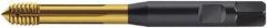 Walter-Prototyp - M6x1.00 Metric 6HX Modified Bottoming Thread Forming Tap - Cobalt, TiN Finish, 80mm OAL, 6mm Thread Length, Right Hand Thread, Series S2061345 - Apex Tool & Supply