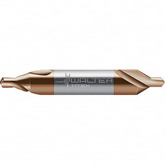 Walter-Titex - Metric Plain Cut 60° Incl Angle Solid Carbide Combo Drill & Countersink - Apex Tool & Supply