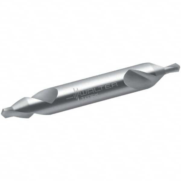 Walter-Titex - #1 Plain Cut 60° Incl Angle High Speed Steel Combo Drill & Countersink - Apex Tool & Supply