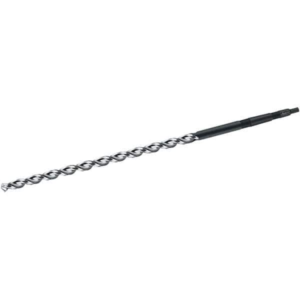 Walter-Titex - 29mm, 3MT 130° Point High Speed Steel Taper Shank Drill Bit - Bright Finish, 385mm Flute Length, 580mm OAL, Parabolic Flute, Series A4722 - Apex Tool & Supply