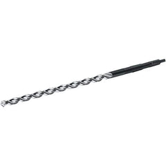 Walter-Titex - 19mm, 2MT 130° Point High Speed Steel Taper Shank Drill Bit - Bright/Oxide Finish, 245mm Flute Length, 370mm OAL, Parabolic Flute, Series A4622 - Apex Tool & Supply
