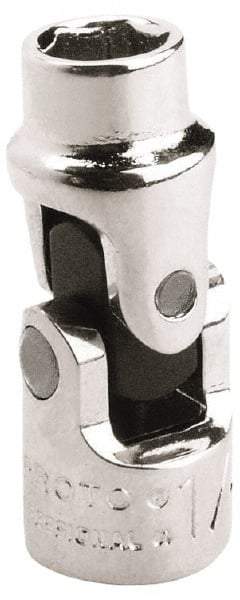 Proto - 5/16", 1/4" Drive, Standard Hand Socket - 6 Points, 1-13/32" OAL, Alloy Steel, Chrome Finish - Apex Tool & Supply