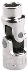 Proto - 1/4", 1/4" Drive, Standard Hand Socket - 6 Points, 1-25/64" OAL, Alloy Steel, Chrome Finish - Apex Tool & Supply