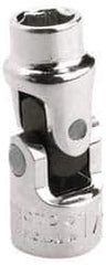 Proto - 1/4", 1/4" Drive, Standard Hand Socket - 6 Points, 1-25/64" OAL, Alloy Steel, Chrome Finish - Apex Tool & Supply