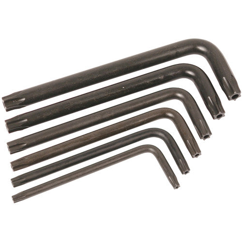 T10S-T30S TORX 6PC L-KEY SET - Apex Tool & Supply