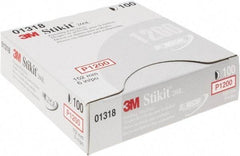 3M - Adhesive PSA Disc - Ultra Fine Grade, White, Film Backing, Flexible, Use with Random Orbital Sanders - Apex Tool & Supply