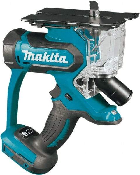 Makita - 18 Volt, 6,000 SPM, 1-3/16" Stroke Length, Lithium-Ion Cordless Jigsaw - 90° Cutting Angle, Series 18V LXT - Apex Tool & Supply