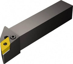 Sandvik Coromant - PDJN, Right Hand Cut, -3° Lead Angle, 25mm Shank Height x 25mm Shank Width, Negative Rake Indexable Turning Toolholder - 150mm OAL, DNMG 15 06 08 Insert Compatibility, Series T-Max P - Apex Tool & Supply