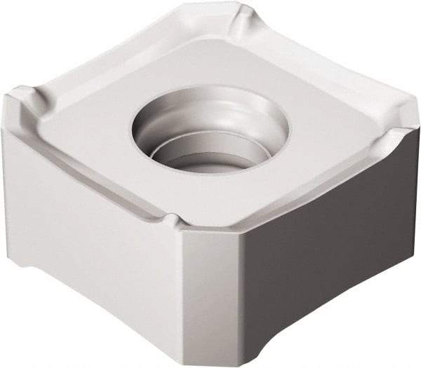 Sandvik Coromant - 345R13T5 ML Grade 1130 Carbide Milling Insert - AlTiCrN Finish, 5.95mm Thick, 13mm Inscribed Circle, 0.8mm Corner Radius - Apex Tool & Supply
