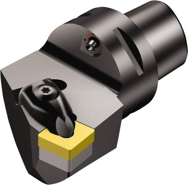 Sandvik Coromant - Left Hand Cut, Size C6, CNMG 643 Insert Compatiblity, Modular Turning & Profiling Cutting Unit Head - 45mm Ctr to Cutting Edge, 65mm Head Length, Through Coolant, Series T-Max P - Apex Tool & Supply