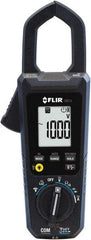 FLIR - CM74, CAT IV, Digital True RMS Auto Ranging Clamp Meter with 1.38" Clamp On Jaws - 1000 VAC/VDC, 600 AC/DC Amps, Measures Voltage, Capacitance, Current, Frequency, Resistance - Apex Tool & Supply