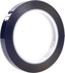 3M - 3/4" Wide x 72 Yd Long Blue Polyester Film Masking Tape - Series 8991, 2.4 mil Thick - Apex Tool & Supply