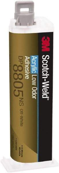 3M - 45 mL Cartridge Two Part Acrylic Adhesive - 5 min Working Time, Series DP8805NS - Apex Tool & Supply