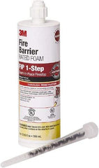 3M - 12.85 oz Cartridge Maroon Urethane Fire Barrier Foam - 120°F Max Operating Temp - Apex Tool & Supply