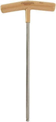 Paramount - 8mm Hex, T-Handle Cushion Grip, Ball End Hex Key - 11-13/64" OAL, Protanium High Torque Steel, Metric System of Measurement - Apex Tool & Supply