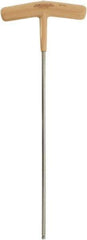 Paramount - 4mm Hex, T-Handle Cushion Grip, Ball End Hex Key - 8-45/64" OAL, Protanium High Torque Steel, Metric System of Measurement - Apex Tool & Supply
